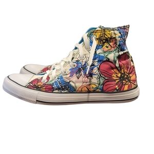 Airwalk Women's Flower Shoes Size 10 Canvas Hi Top Flower Power
